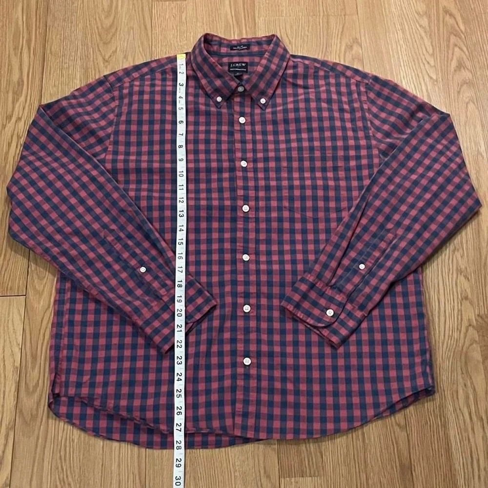 J.Crew Performance Men’s XL Long Sleeve Button Down Shirt Slim Untucked Plaid